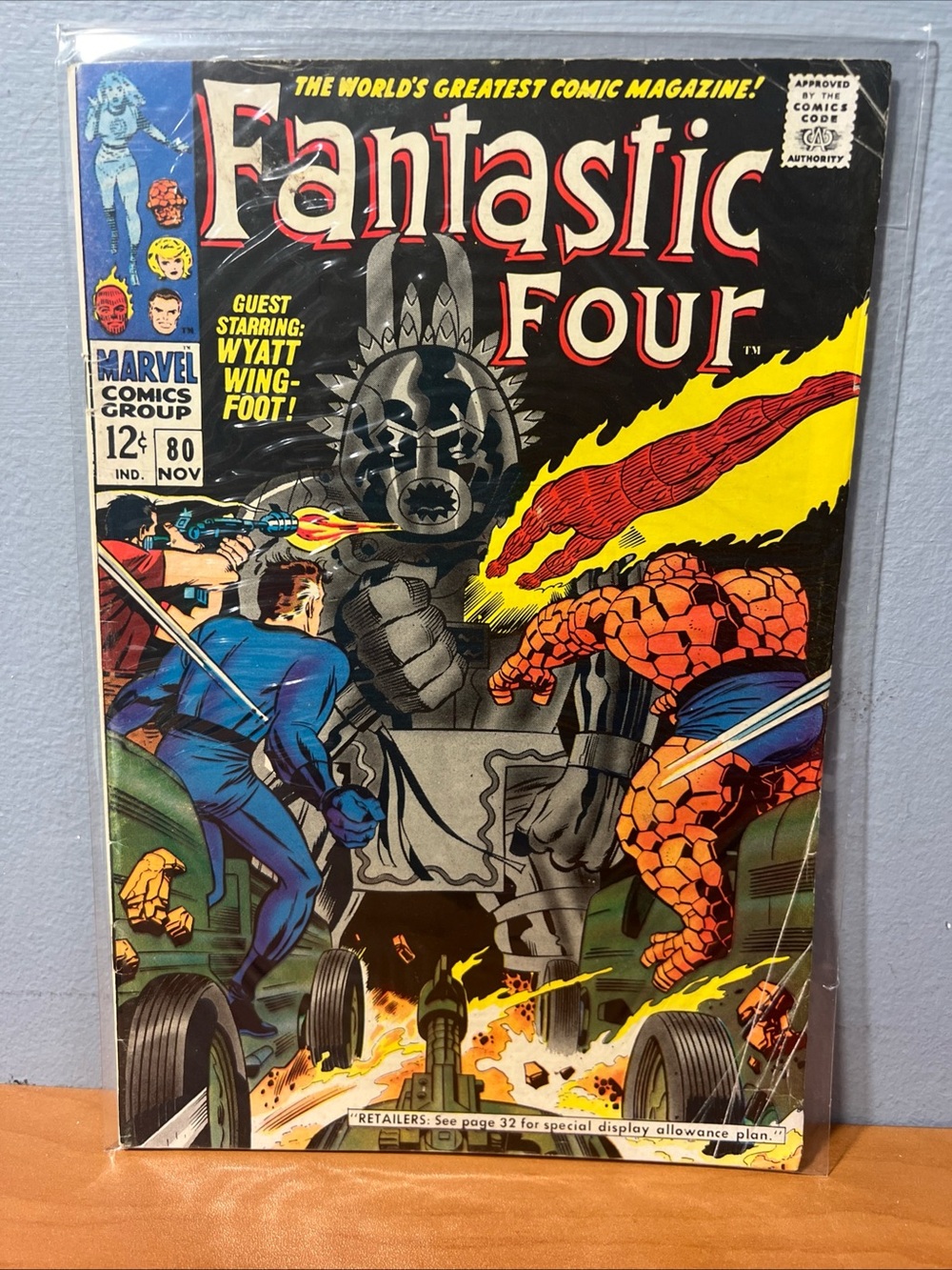 Fantastic Four #80 Marvel Comics 1968 1st App Of Tomazooma Silver Age Comic Book